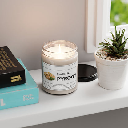 Smells Like Pyrogy Funny Polish Scented Soy Candle, 9oz  Ukrainian Pierogi