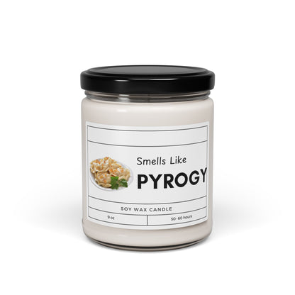 Smells Like Pyrogy Funny Polish Scented Soy Candle, 9oz  Ukrainian Pierogi