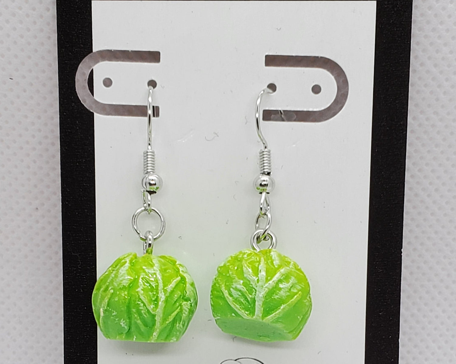 cabbage earrings