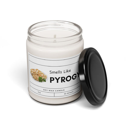 Smells Like Pyrogy Funny Polish Scented Soy Candle, 9oz  Ukrainian Pierogi