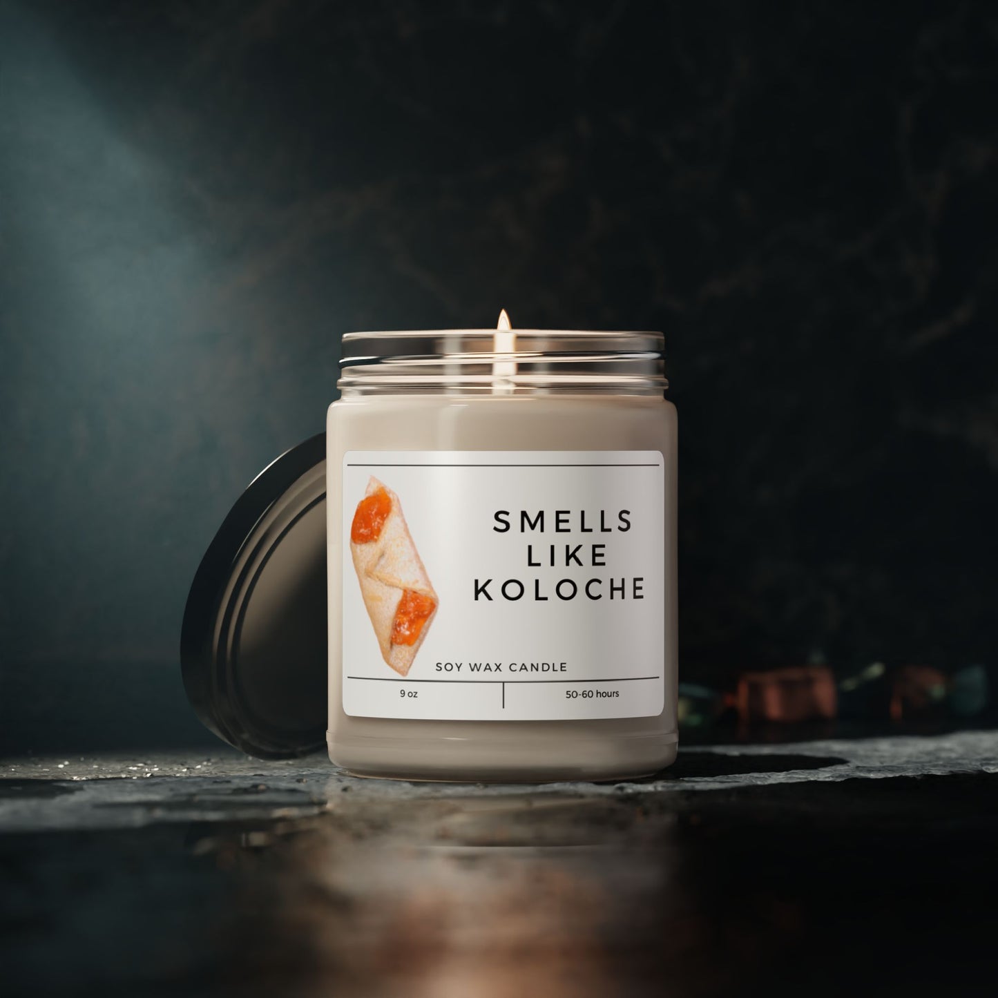 Smells Like Koloche Funny Polish Scented Soy Candle, 9oz Polska Ukrainian Pierogi