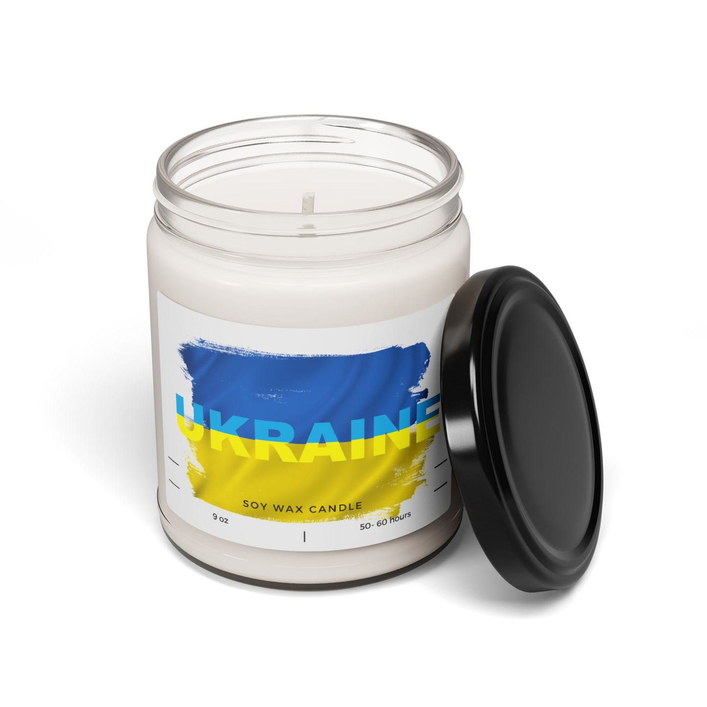 Ukraine Flag Scented Soy Candle, 9oz Ukrainian