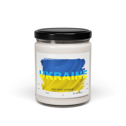 Ukraine Flag Scented Soy Candle, 9oz Ukrainian