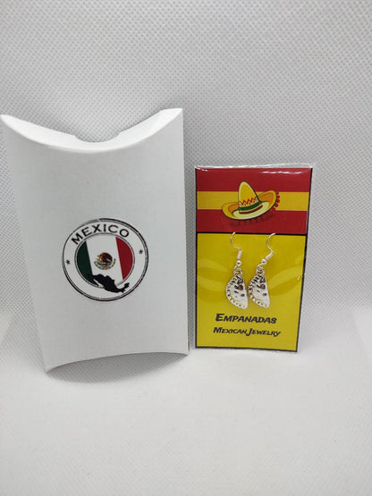 Empanada Mexican Earrings Mexico Fun Gag Gift