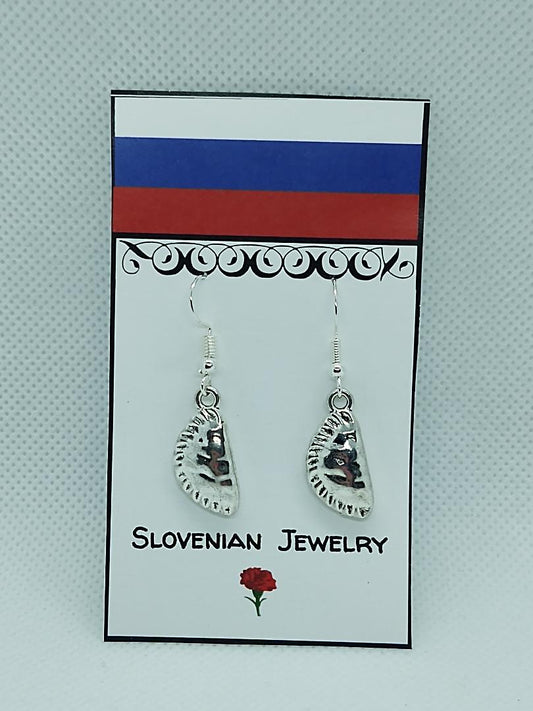 Slovenian Ajdovi Krapi Pierced Dangle Earrings 