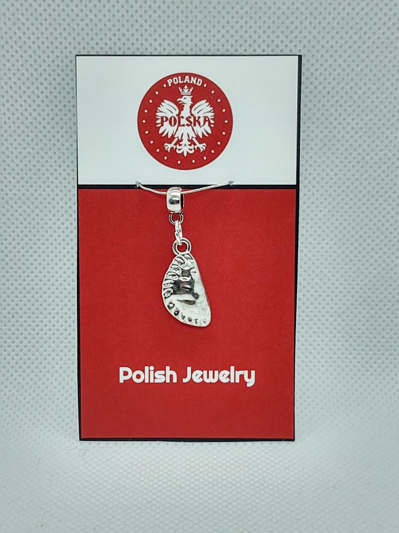 Pierogi Necklace with Polish Themed Card